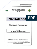 Naskah Soal KSM MTs Tingkat Provinsi Tahun 2018 PDF