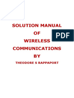 Solution Manual of Wireless Communications by Theodore S Rappaport