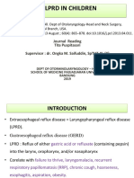 LPRD in Children: Journal Reading Tita Puspitasari Supervisor: Dr. Ongka M. Saifuddin, SPTHT-KL (K)