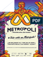 Programa Mano Metrópoli 2019 2