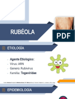 Rubéola-Virus ARN causa exantema descendente