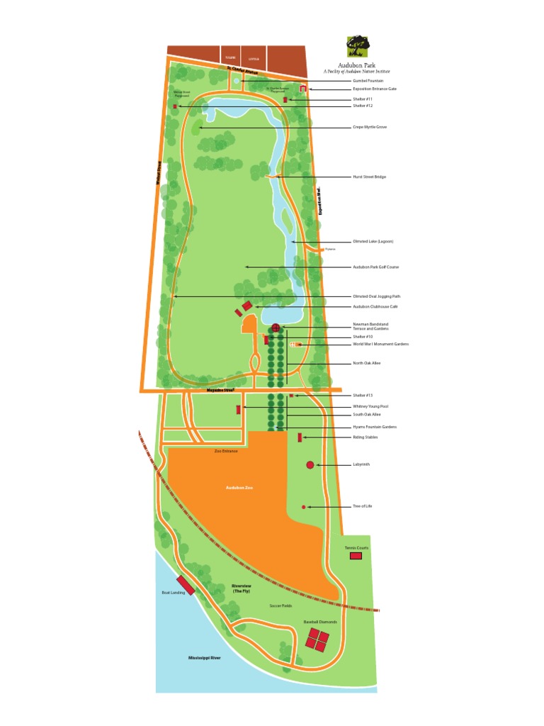 Map of Audubon Park PDF