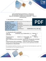 Guía de Actividades y Rúbrica de Evaluación - Tarea 1 - Biomoléculas