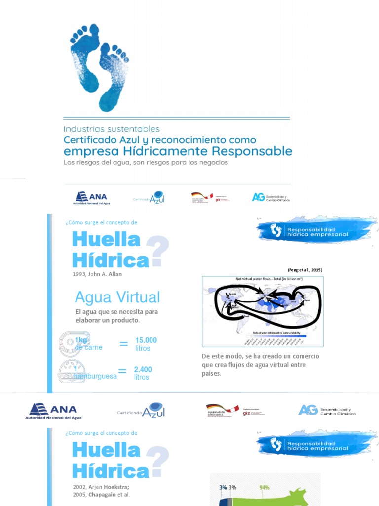 Concepto y Cálculo de Huella Hídrica | PDF | Agua | Ambiente