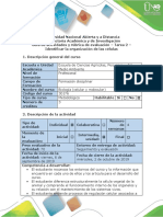 Guía de actividades y rúbrica de evaluación - Tarea 2 - Identificar la organización de las células (1).docx