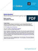Dunleavy Rethinking Dominant Party Systems 2010