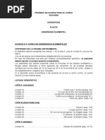 Flauta Pruebas de Acceso 19-20 