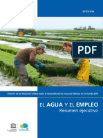 Agua y Empleo - UNESCO (Resumen)