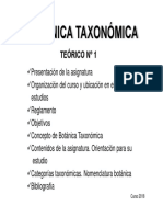 Botánica taxonómica: Introducción al curso