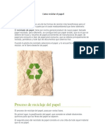 Como Reciclar El Papel