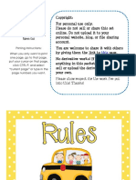 Classroom Rules Preescolar PDF