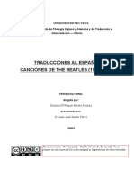 Análisis de Canciones Pop de Los Años 60 y Comienzos de Los 70 PDF