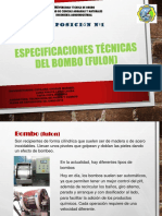 EXPOSICION 1especificaciones Técnicas Del Bombo (Fulon) Grupo 2 Tec. Pieles