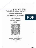 Suetonius. History of Twelve Caesars. Transl. Into English by Philemon Holland, Anno 1606. With An Introd. by Charles Whibley. Vol. I