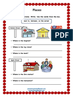 Places Worksheet PDF