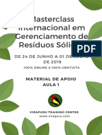 Material de Apoio Completo Masterclass Internacional em Gerenciamento de Resíduos Sólidos Virapuru Training Center MIGRS 1906 PDF