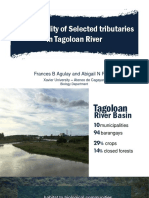 (AGULAY and PAASA) Water Quality of Selected Rivers in Tagoloan River