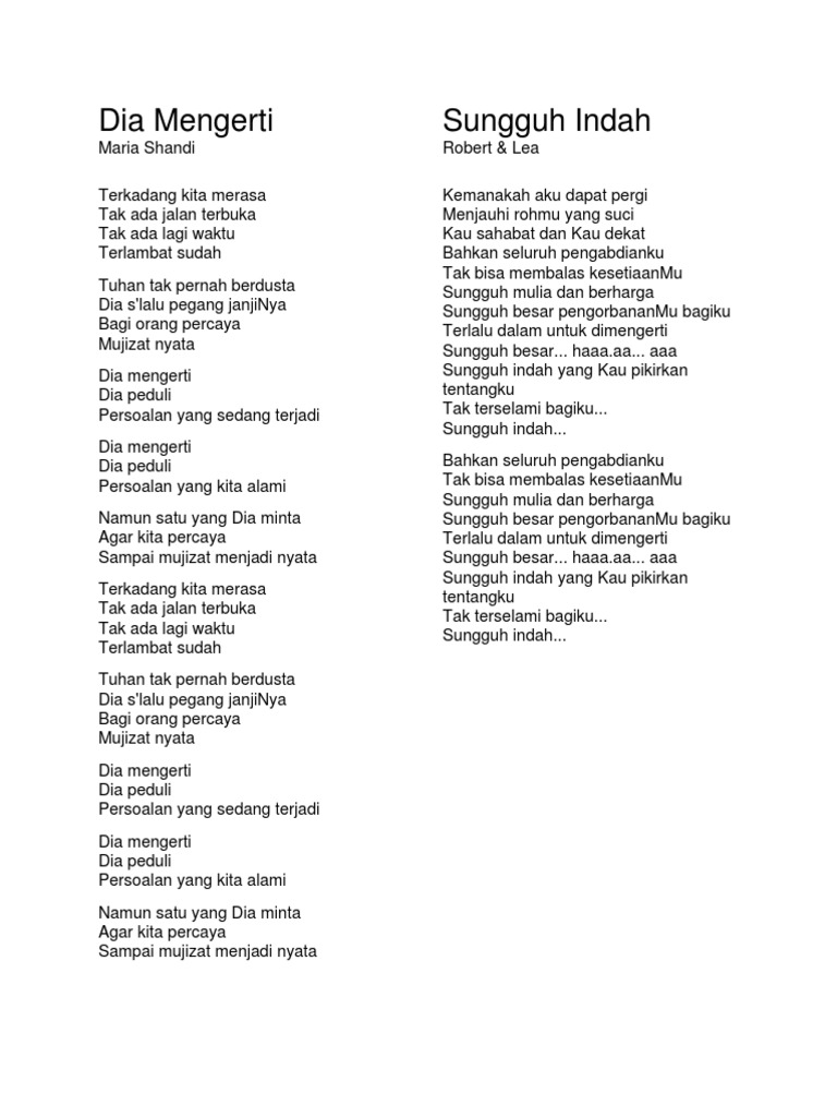 Menyenangkan Hatimu Lirik Lagu Kristen