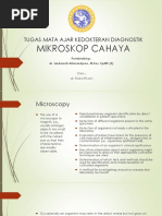 Mikroskop Cahaya: Tugas Mata Ajar Kedokteran Diagnostik