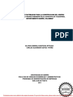 Estudio de Factibilidad para La Construcion Del Centro Recreacional Paraiso Sendero en El Municipio de Tuquerres PDF
