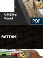 Utilization of Rattan As Building Material