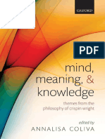 Coliva 2012 - Mind, Meaning, And Knowledge_ Themes From the Philosophy of Crispin Wright-OUP