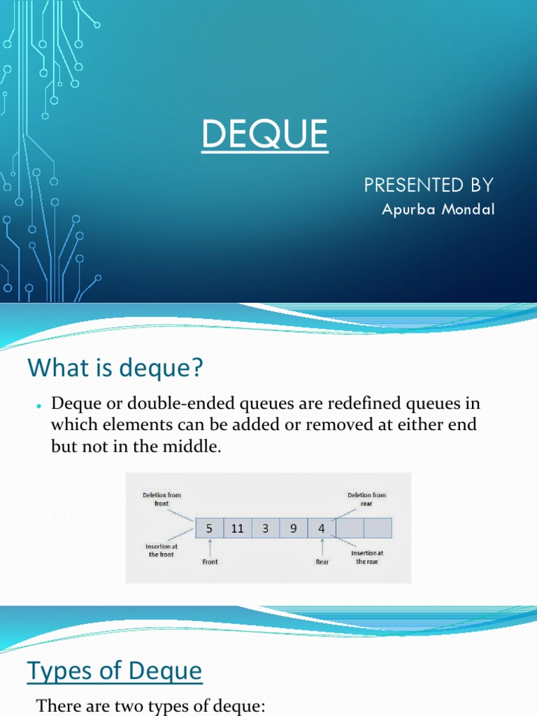 Java Deque: Implementation Guide | PDF | Computers