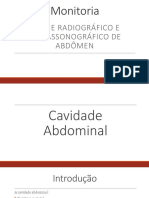 Monitoria - Radiografia e Ultrassonografia de Abdome - Parte 1 - Simplificado