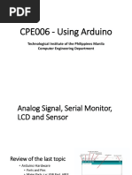 CPE006 - Using Arduino: Technological Institute of The Philippines Manila Computer Engineering Department