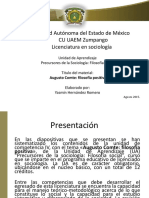 Universidad Autónoma Del Estado de México CU UAEM Zumpango Licenciatura en Sociología