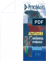 Petrolvalves Mechanical and Hydraulic Subsea Actuators