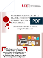 Guía Metodológica para La Elaboración de Protocolo de