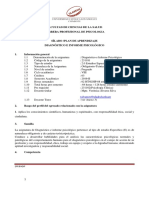 Diagnostico Informe Psicologico 2019-II