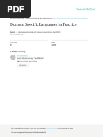 Domain Specific Languages in Practice: International Journal of Computer Applications April 2015