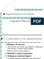 Argumentation and Debate: Components & What To Avoid