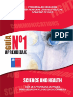 Guía #1 de Inglés Science and Health PDF