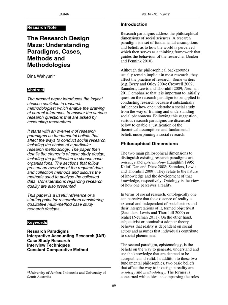 Research Methodologies in Accounting | PDF | Qualitative Research ...
