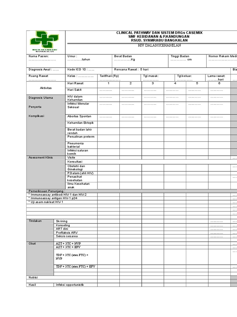 Clinical Pathway Hiv Pada Bumil | PDF