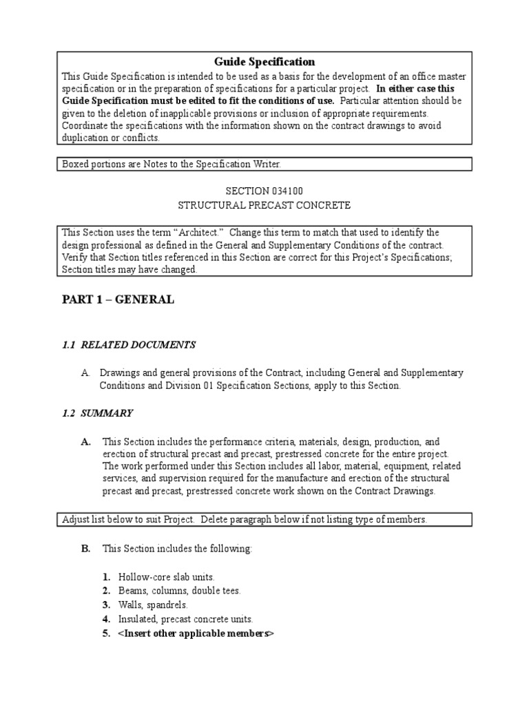 Office Guide for Structural Precast Concrete | PDF | Galvanization ...