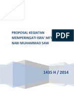 Proposal Kegiatan Memperingati Isra' Mi'Raj Nabi Muhammad Saw