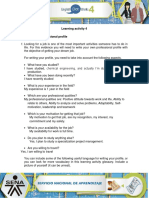 Learning Activity 4 Evidence: My Professional Profile