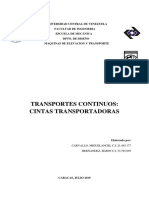 Informe CINTAS TRANSPORTADORAS