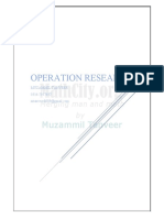 Operation Research Sir Haidar Ali PDF