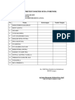 Absen Pretest Dokter Muda Forensikk