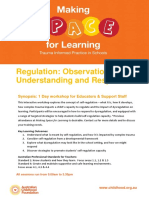 regulation workshop flyer