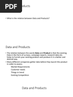 Data and Product