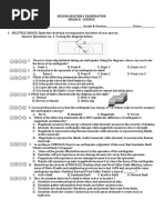 Second Quaterly Examination Grade 8 - Science Name: - Grade & Section: - Score