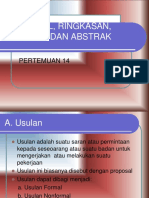 Pert. 14 Usulan, Ringkasan, Ikhtisar, Dan Abstrak-1