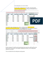 To Calculate The Overtime Hour and Payment