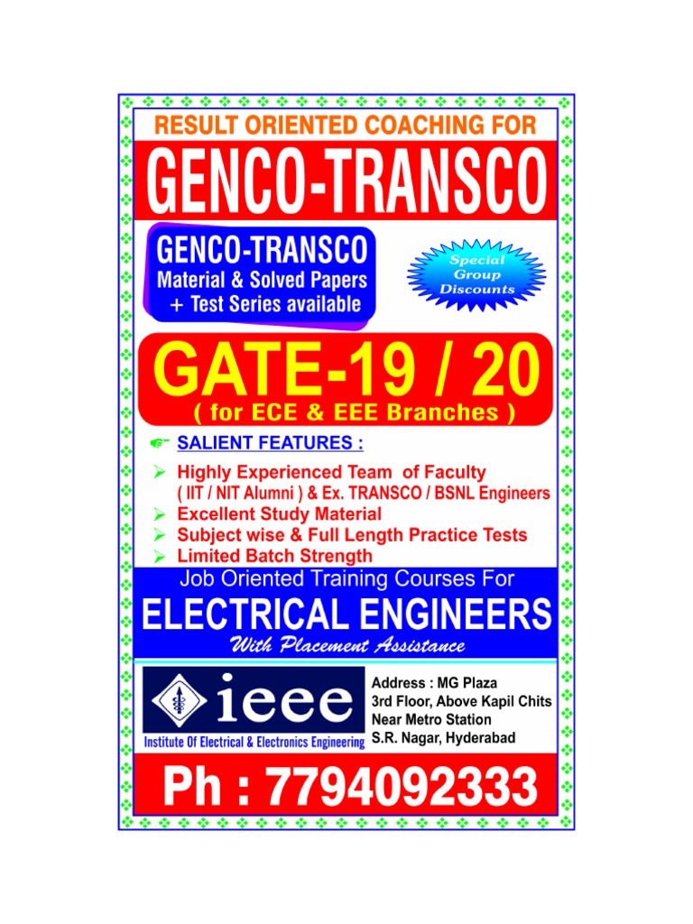 Gencotransco Prev Papers Electric Motor Electric Power System